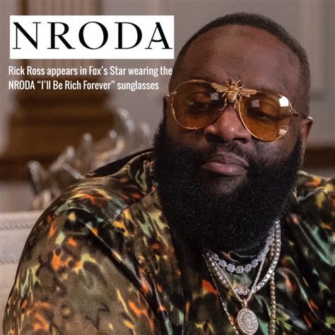 Rick Ross in I’ll Be Rich Forever Bee Sunglasses Yellow on